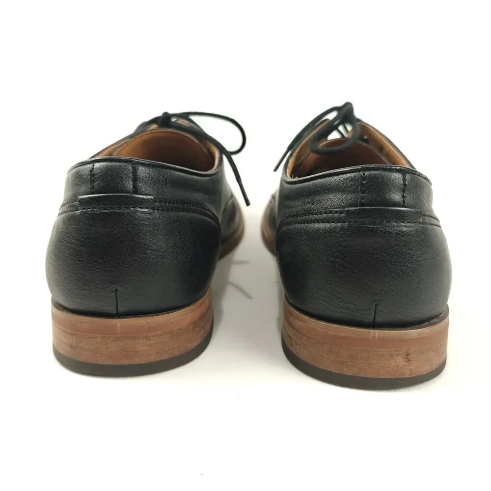 Hawker Rye Men’s Vegan Leather Derby Dress Shoes Size 12 Lace Up Casual Work